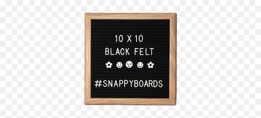 10x10 Wood Frame Letter Board - Black Felt340 Characterscanvas Bagnew In Box Plywood Emoji,Letter W Emoji
