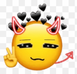 frases corazones amor - Devil Emoji Png