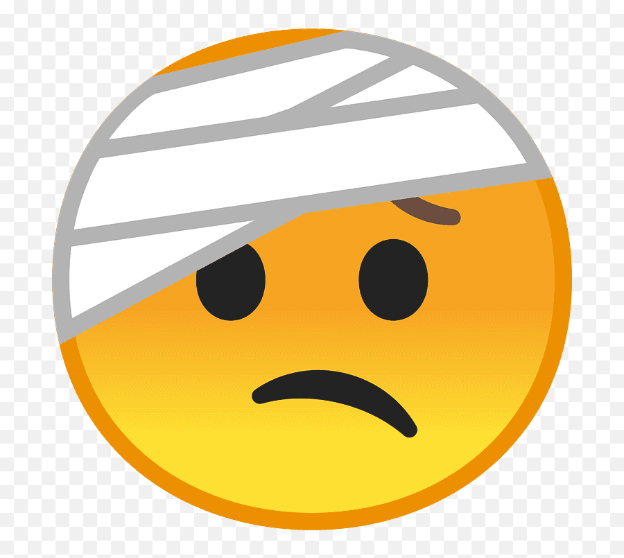Face With Head - Injury Png Emoji,Emoji With Blue Head