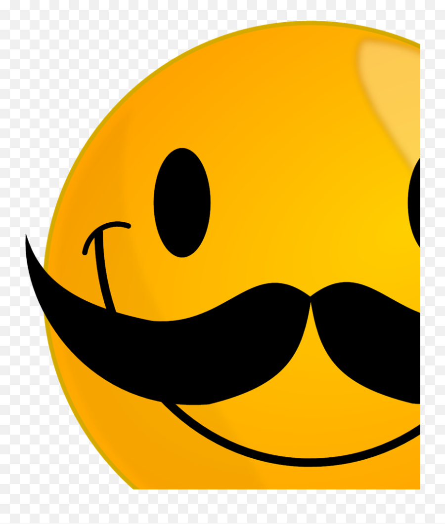 Smile With Mustache Svg Vector Smile With Mustache Clip Art - Smiley Face With Mustache Emoji,Moustache Emoticon