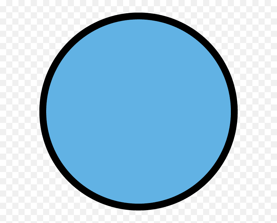 Blue Circle Emoji Clipart - Dot,Blue Emoji