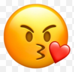 Love Kiss Emoji Mad Sticker - Png Transparent