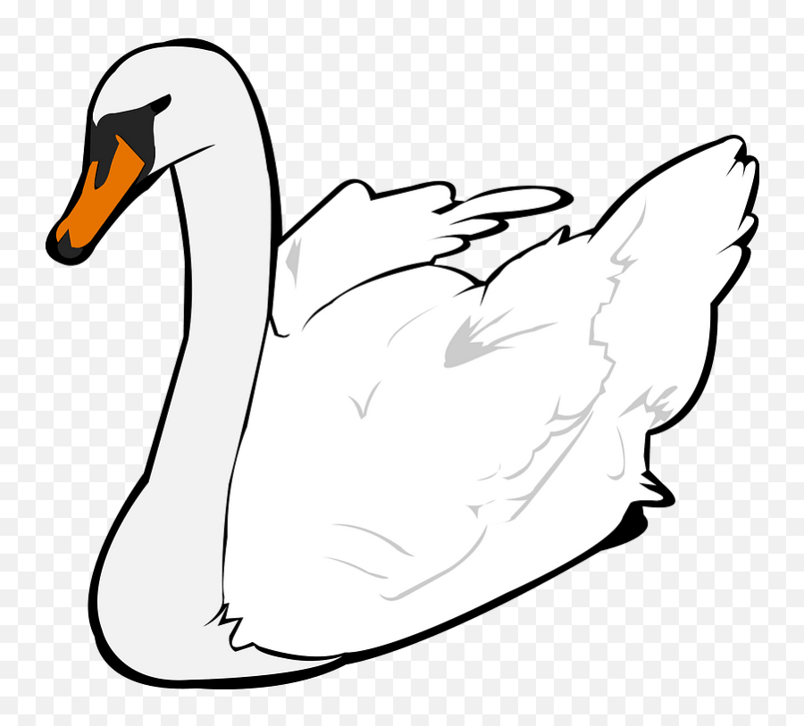 Swan Clipart - Mute Swan Emoji,Swan Emoji