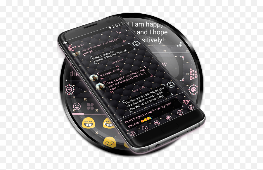 Sms Messages Jewel Pink Theme - Portable Emoji,Jewel Emoji