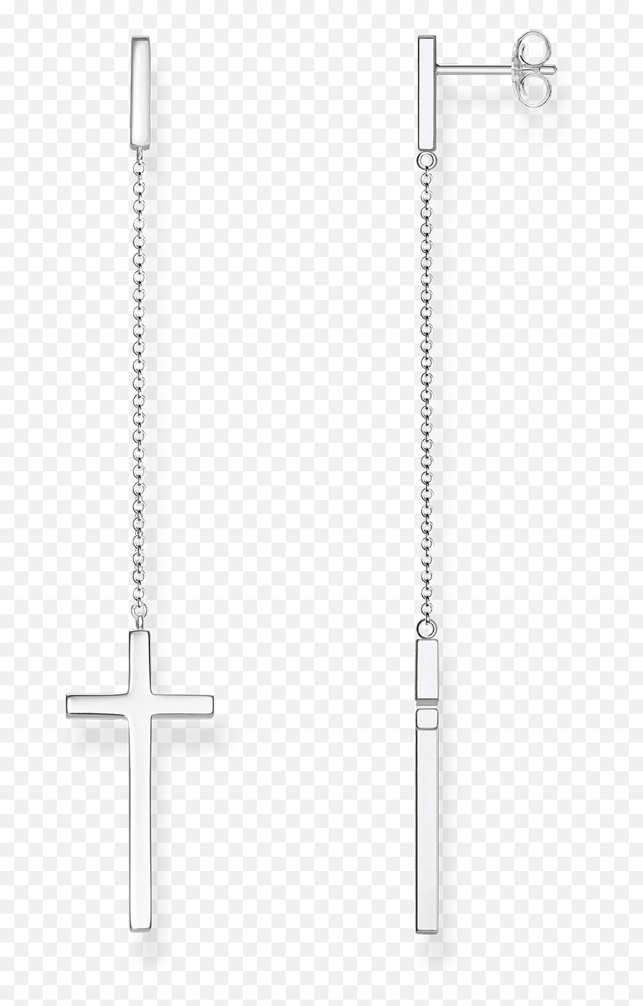 Crosses Wear The Protective Symbol As An Accessory - Harga Eyeliner Wardah Pensil Emoji,Emoji Earrings