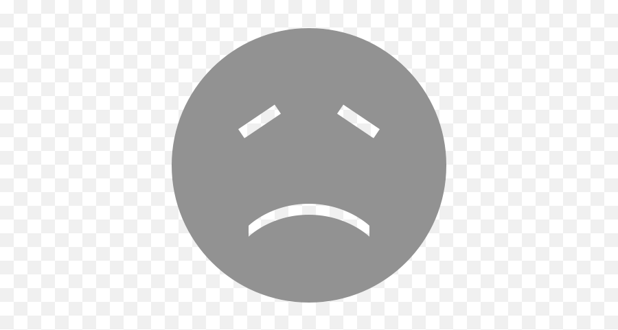 Sad Face Icon - Dot Emoji,Frown Face Emoji
