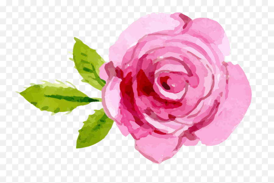 Pink Rose Tattoo Sticker - Watercolor Pink Rose Clipart Emoji,Pink Rose Emoji