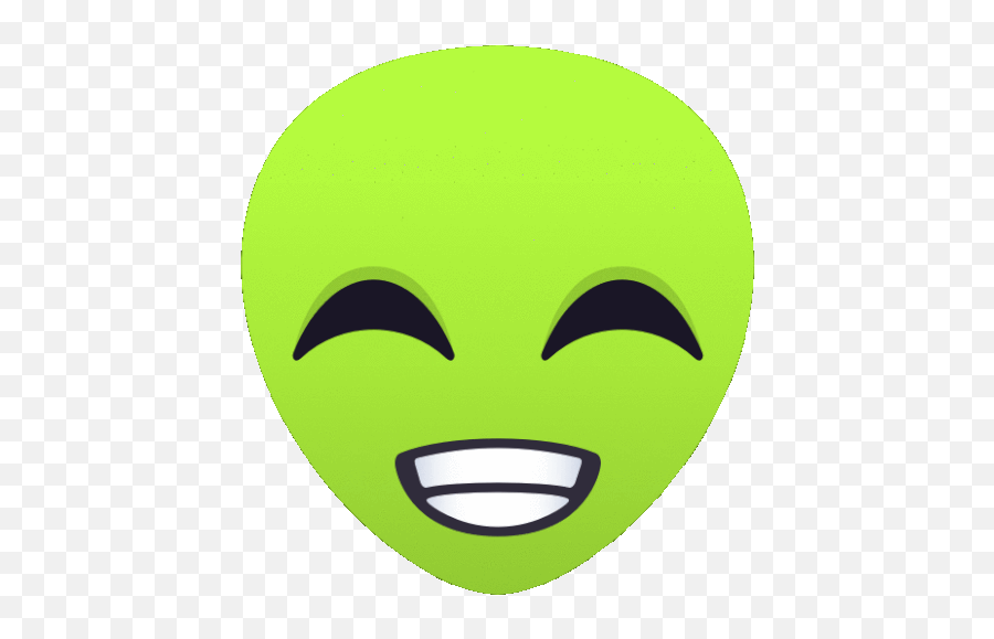 Pleased Alien Gif - Wide Grin Emoji,Shrug Emoticon Tumblr