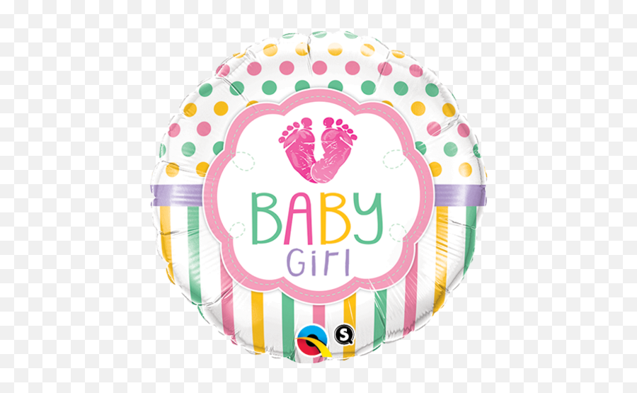 Qualatex Foil Baby Girl - Balloon Emoji,Baby Feet Emoji