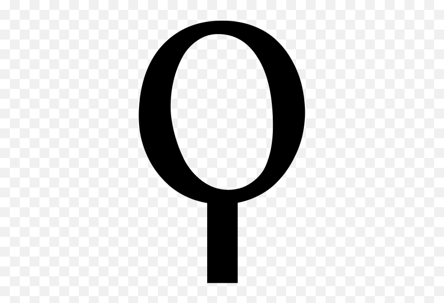 Qoppa Q - Circle Emoji,Location Pin Emoji