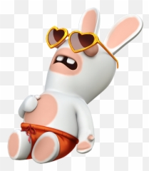 Rabbids Crazy Rush Png Clipart - Mad Emoji