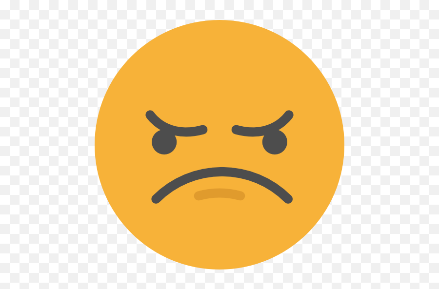 Sad Angry Emoticons Emoji Feelings Smileys Icon - Emoji De Confundido,Worry Emoji