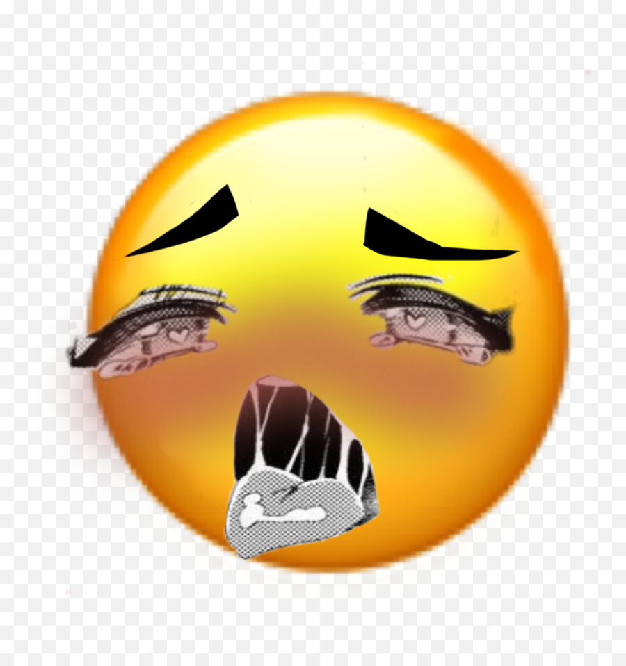Ahegao Emoji Remix Picsart Ironic Meme Anime Sorry Free - Ahegao Emoji