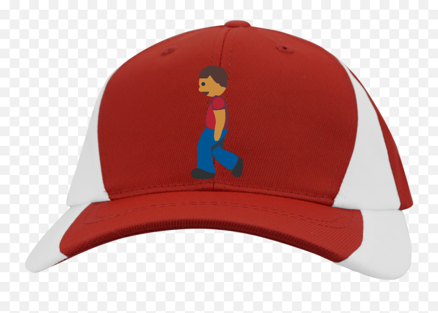 Man Walking Emoji Stc11 Sport - Hat,Red Hat Emoji