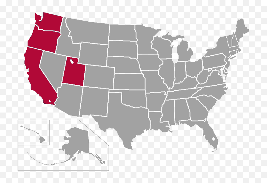 Wcc West Coast Conference Map - 111th Congress Senate Map Emoji,West Coast Emoji