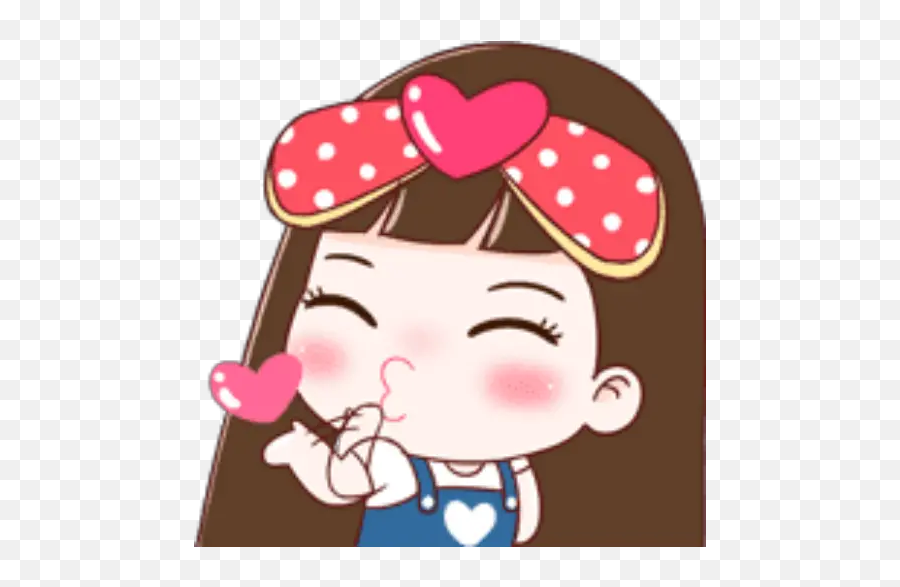 Momo Girl Emoji Stickers For Whatsapp - Cartoon,Information Girl Emoji