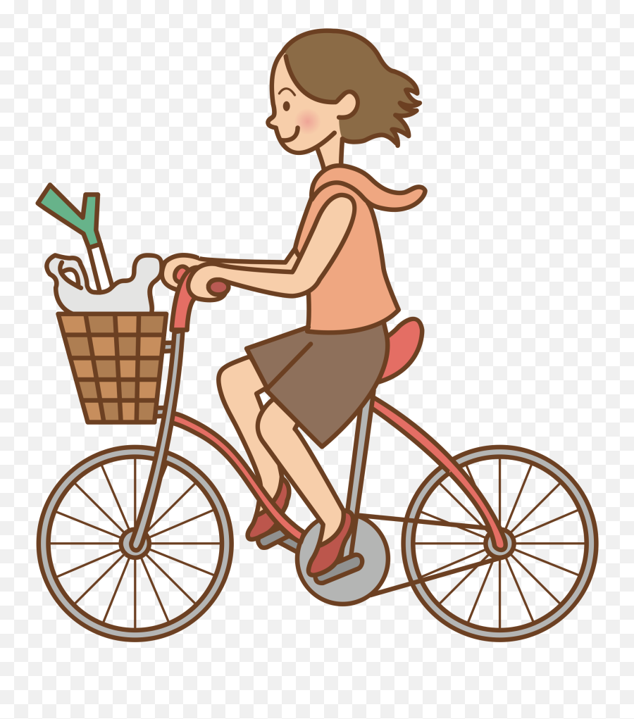 Cycle Clipart Female Cyclist - Bike Riding Clip Art Emoji,Bike Muscle Emoji