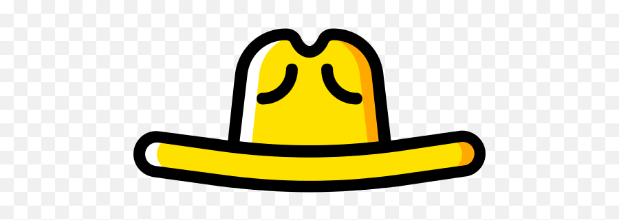 Cowboy Hat Icon At Getdrawings - Clip Art Emoji,Straw Hat Emoji