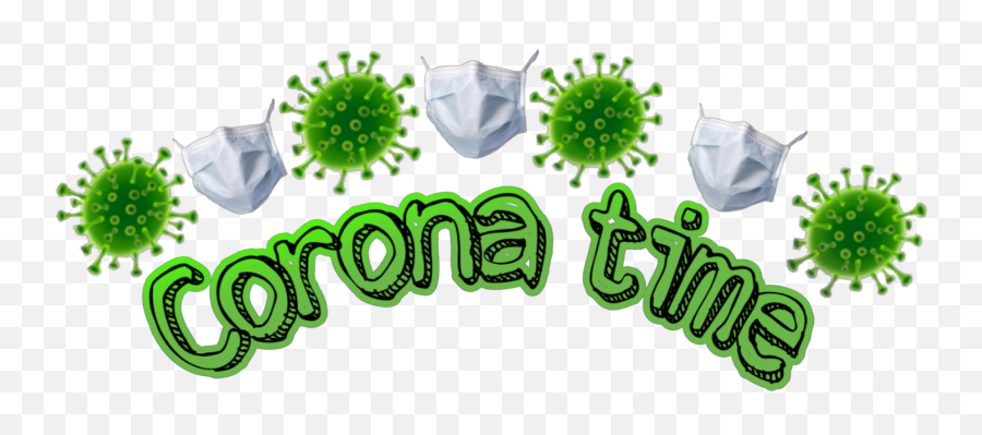 Corona Covid - 19 Sick Crown Lit Heart Emoji Illustration,Sick Green Emoji