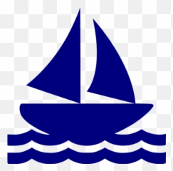 Navy blue sail boat icon - Free navy icons Transparent Boat Icon Emoji