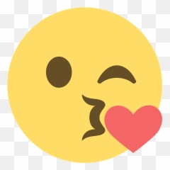 Face Blowing A Kiss Emoji Clipart - Kissing Heart Discord