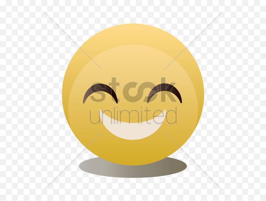 Laughing Emoticon Vector Image - Emoticon Emoji,Laughing Emoticon