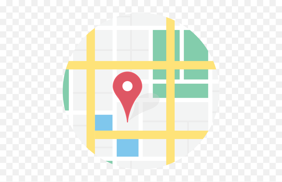 Vector Clip Art Of Location - Map Icon Flat Png Emoji,Location Pin Emoji