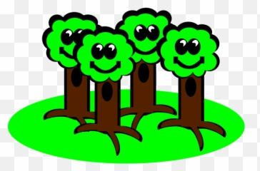 Happy Trees Smiling Vector Drawing - Best Save Environment Slogans Emoji,Unicorn Emoji