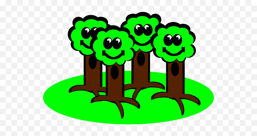 Happy Trees Smiling Vector Drawing - Best Save Environment Slogans Emoji,Unicorn Emoji