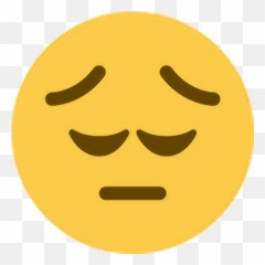 Sad Unhappy Upset Disappointed Emoji Emoticon Face Expr -