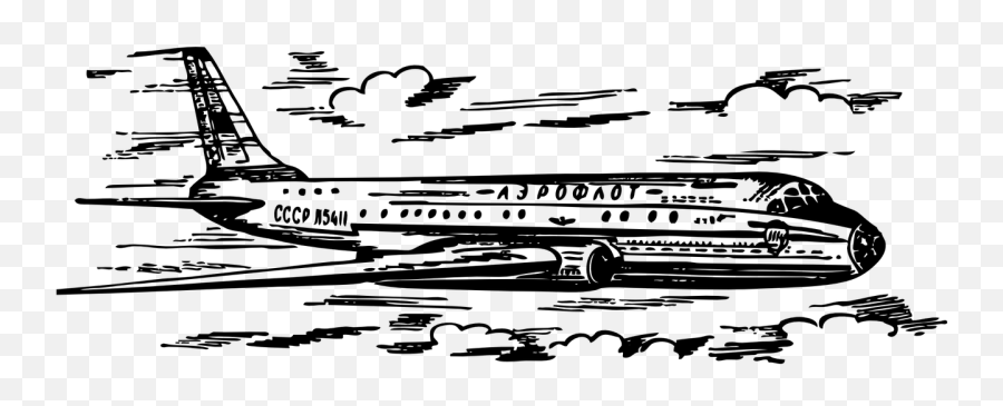 Airplane Plane Air Transport Flight - Transportation Air Black And White Emoji,Plane And Paper Emoji