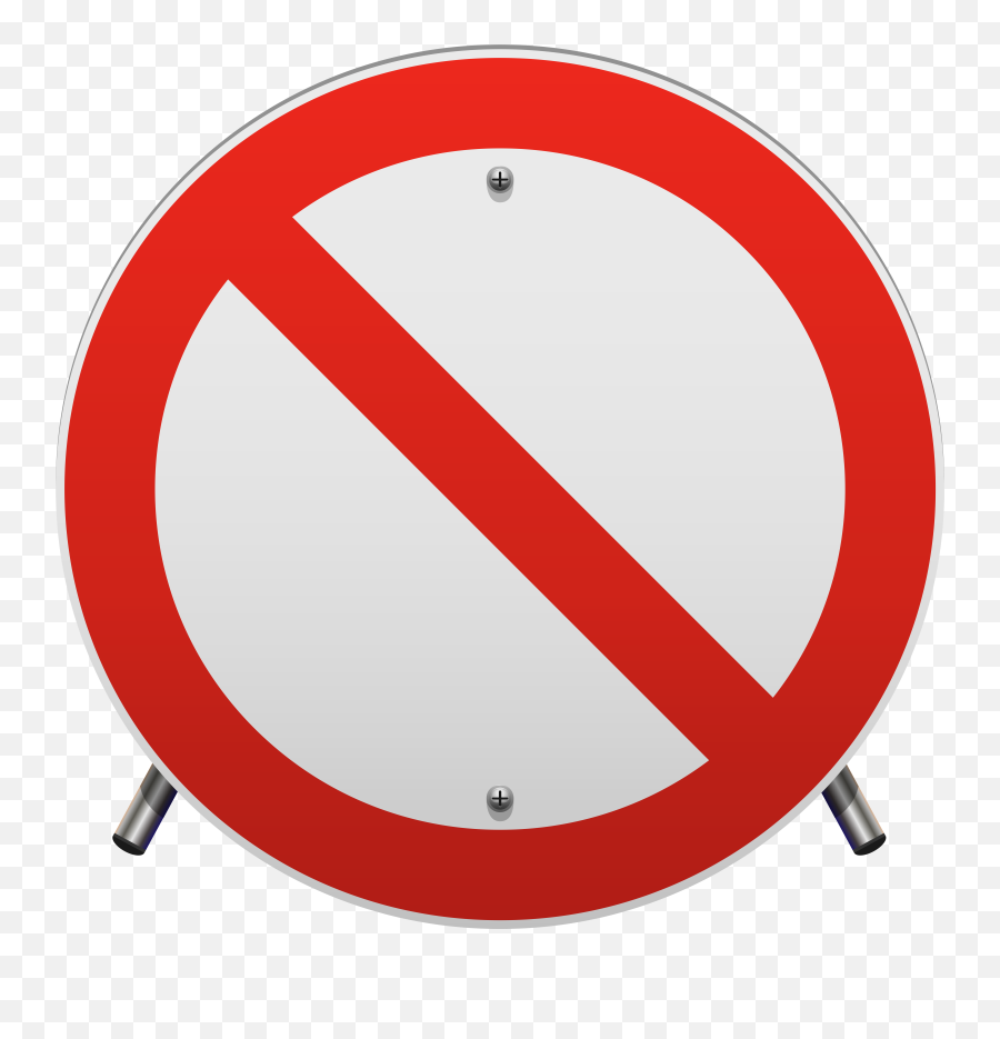 Free No Sign Transparent Background - No Smoking Symbol Transparent Background Emoji,No Entry Sign Emoji