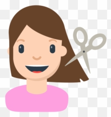 Person Getting Haircut Emoji - Emoji Png Emoji Haircut,Scissor Emoji