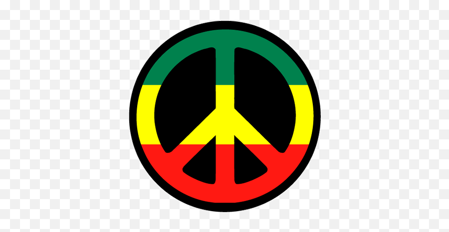 No Nuclear War - Peace Sign Rasta Colors Emoji,Rasta Emoji Iphone