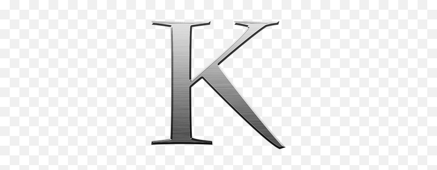Letter K Png - Alfabeto Letra A Metal Png Emoji,Letter And Knife Emoji