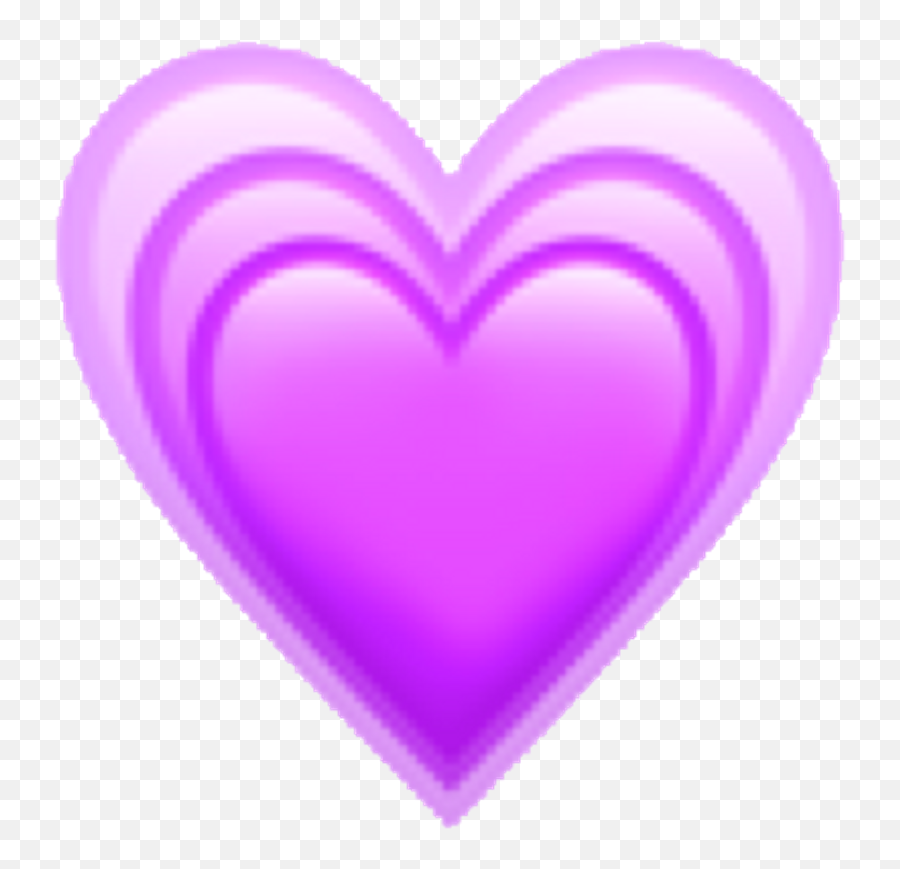 Kawaii Sticker - Purple Heart Emoji No Background,Kawaii Emoji