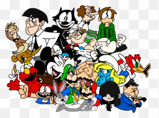 Crowd Clipart Tourist Group - Drawing Hanna Barbera Characters Emoji