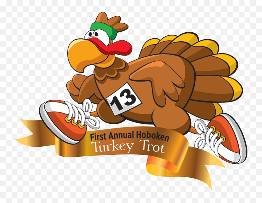 Hoboken Turkey Trot - Running Turkey Trot Clipart Full Annual Hoboken Turkey Trot Emoji,Turkey Emoji