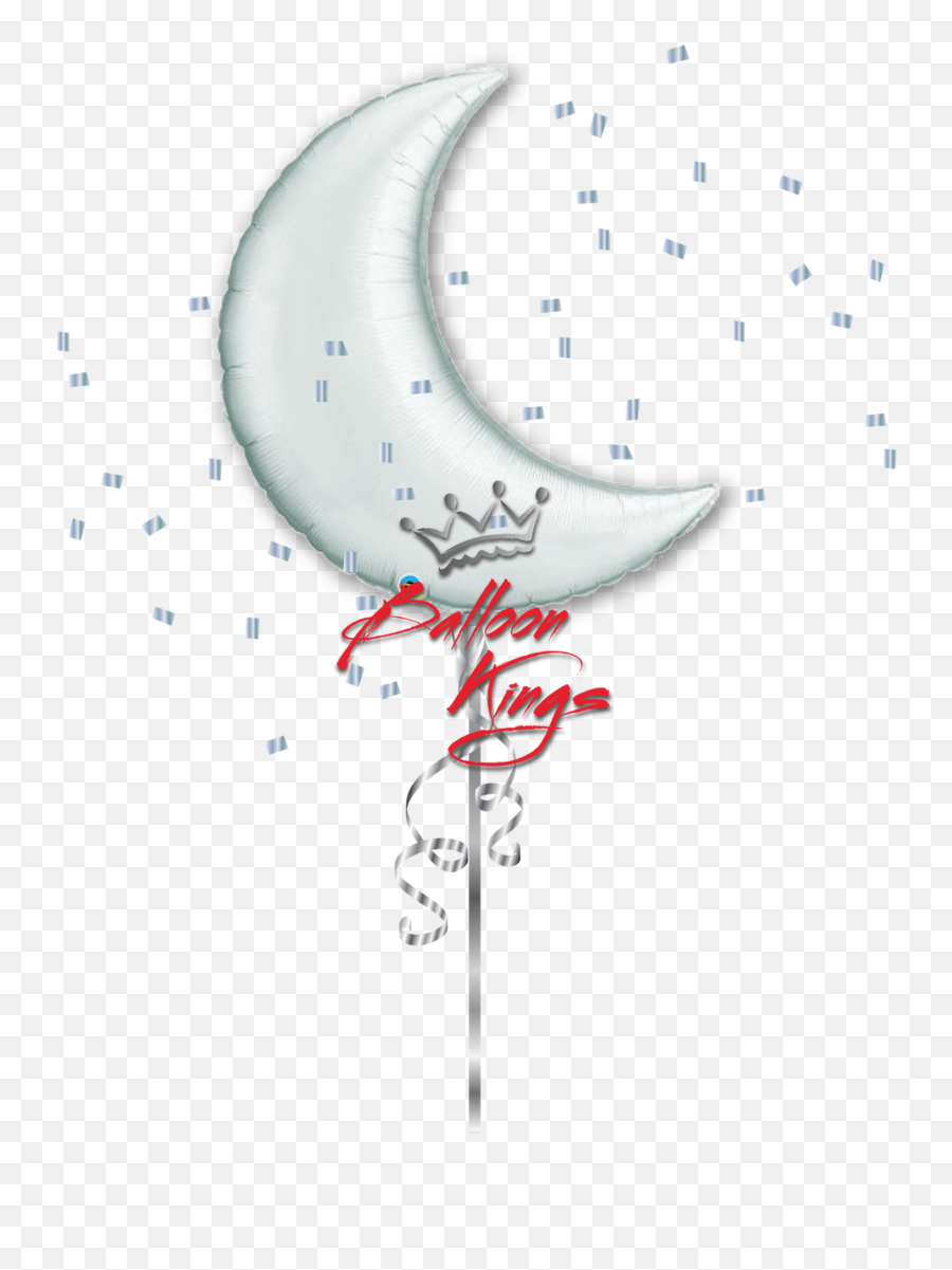 Silver Moon - Get Well Soon Balloons Hd Emoji,Moon Emoji Text