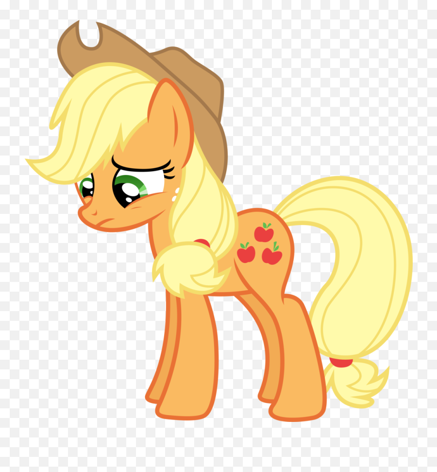Which Pony Would Be Most Likely To Swear - My Little Pony Sad Applejack Emoji,Swearing Emoji
