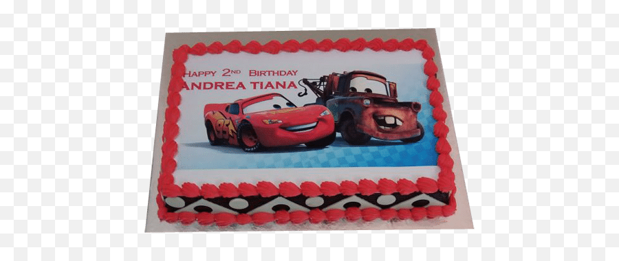 Mcqueen Car Cake - Mcqueen Car Cake Design Emoji,Bizcochos De Emoji