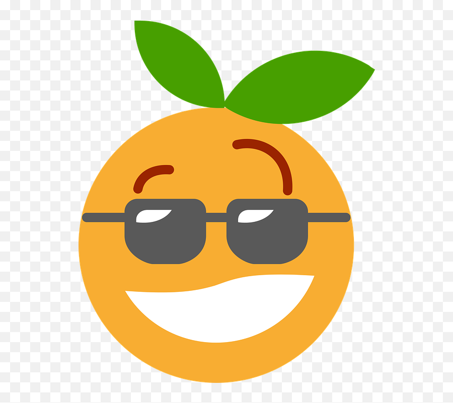Free Cool Ice Cream Vectors - Cartoon Orange With Face Emoji,Shrug Emoji