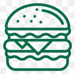 Locally Sourced Never Frozen 100 Beef Patties Hand - Transparent Burger Icon Png Emoji