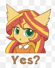 Howxu Sunset Shimmer - Fictional Character Emoji