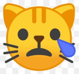 Crying cat emoji clipart Free download transparent PNG - Emoji Angry Cat Face