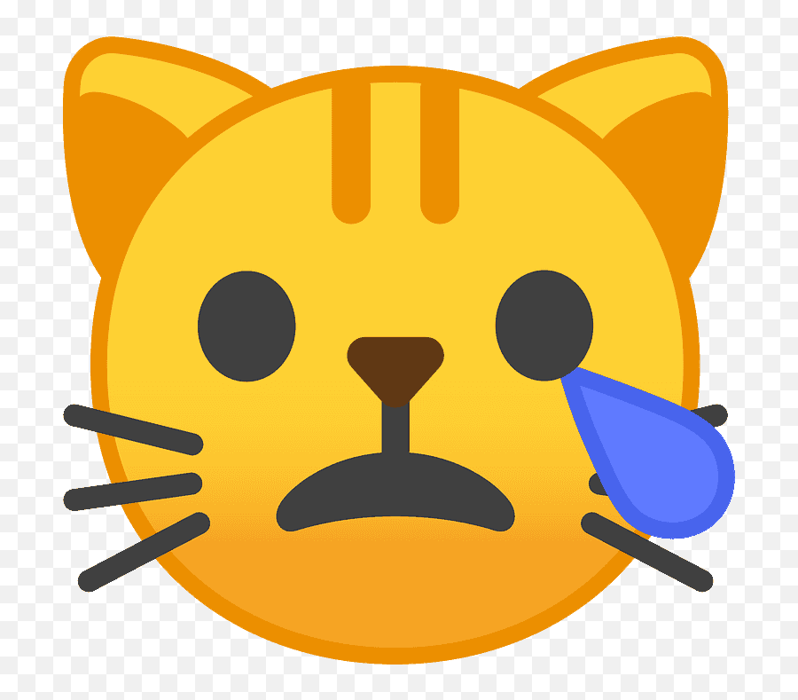 Crying Cat Emoji Clipart Free Download Transparent Png - Emoji Angry Cat Face,Open Eye Crying Emoji