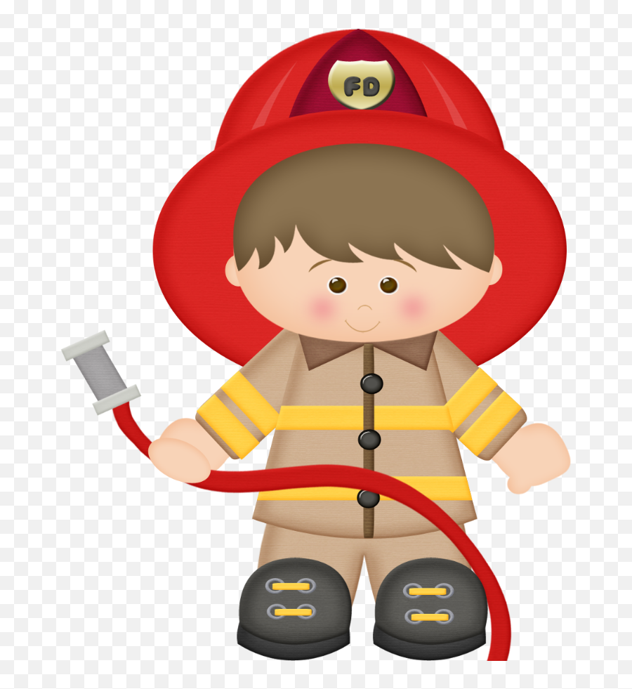 Clipart Kid Firefighter Clipart Kid Firefighter Transparent - Cute Fireman Clip Art Emoji,Firefighter Emoji