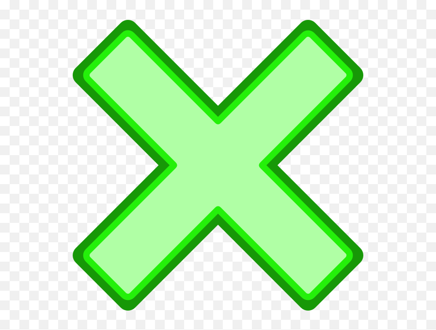 Red Cross Clipart Crossmark - Vertical Emoji,X Mark Emoji
