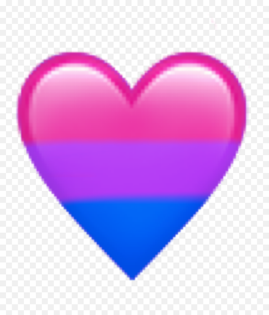 Bi Heart Emoji Sticker - Girly,Bi Emoji