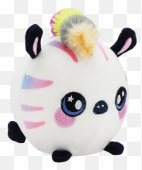 Cute Plush Animals - Squeezamals Zebra Emoji